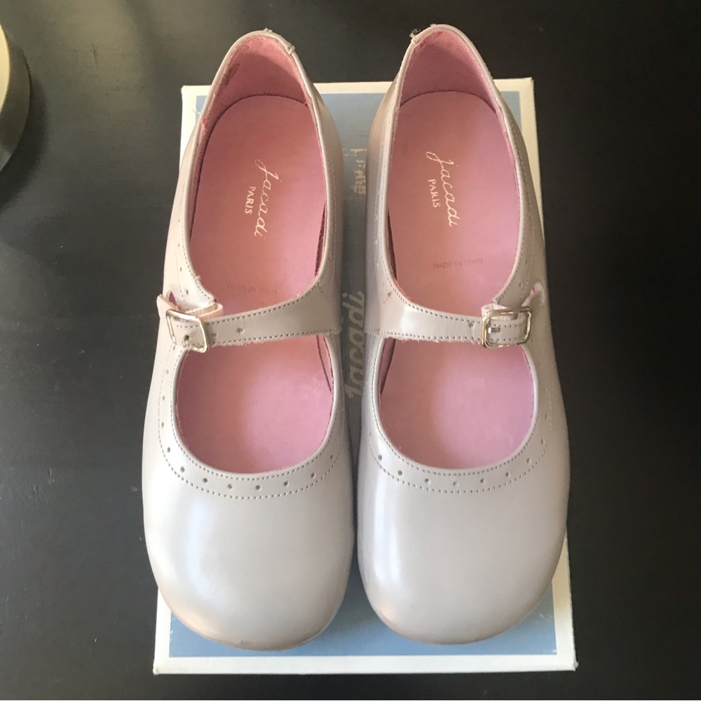 Jacadi Paris gray Mary Janes, size 30 EU/ 13 US.